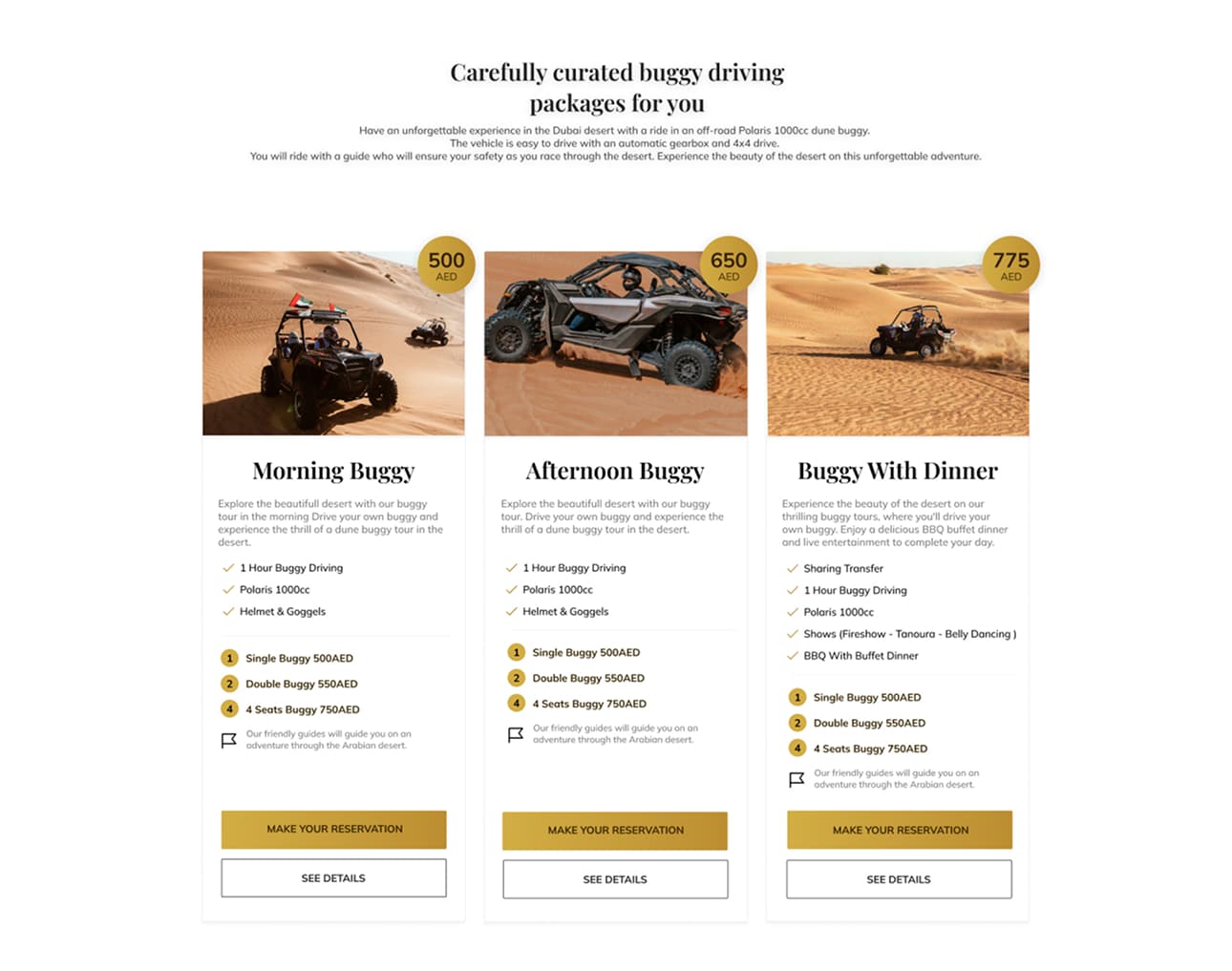 BNB Travel & Tour — packages page