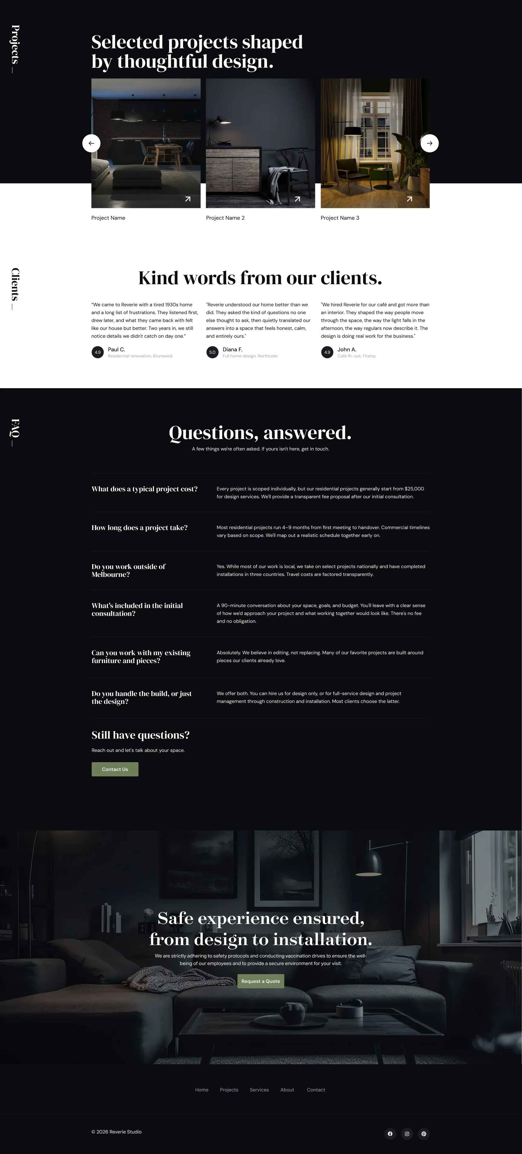 Reverie Studio — project detail
